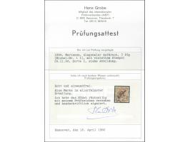3 Pfg. mit sauberem violetten Stempel "SAIPAN 29/11 99". Unten unauffällige kleine Nachzähnung, sonst einwandfrei. Signiert G