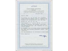 1949, Rotaufdruck 10 Pfg., 15 Pfg. und 25 Pfg. in Mischfrankatur mit Stephan 1 M. je mit Stempel “BERLIN NW21 12.5.49” als po