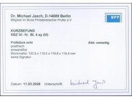 Brückenbaublock in leichtem Überformat, postfrisch, einwandfrei. Kurzbefund Dr. Jasch BPP