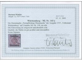 1919, Volksstaat 50 Pfg. magenta, gestempelt, in einwandfreier Erhaltung, Fotobefund Winkler BPP (2009)