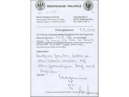 “SAARGEMÜND 28.JUNI.72” (Spalink 32) sehr klar auf kleiner Schild 1 und 2 Gr. auf kpl. Faltbrief nach Nancy mit Ankunftsstemp