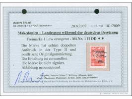 1944, 1 L. auf 10 St., doppelter Aufdruck in Type II, postfrisch, tadellos, unsigniert, Fotobefund Brunel BPP (2009)
