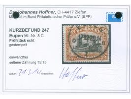 1920, 35 C. rotbraun/schwarz, gezähnt L15, sauber gestempelt “EUPEN 17.12.20”, tadellos, Kurzbefund Dr. Hoffner BPP (2014)