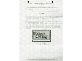 1922, Flugpost 60 Pf. auf 40 C. mittelkarminrot/türkisgrau, kopfstehender Aufdruck, sauber ungebraucht, tadellos, signiert u.