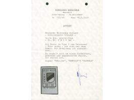 1941, Wappenschild 30 Kop., geschnitten, Type I, Probedruck, ohne Gummi, wie hergestellt, tadellos, sign. u. a. Nemvalz, EKei
