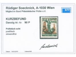 1921, Tuberkulose-Woche 30 Pfg., Probedruck in anderer Farbe, postfrisch, tadellos, unsigniert, Kurzbefund Soecknick BPP (201
