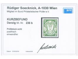 1933, Staatswappen im Oval 7 Pfg. dunkelgelblichgrün, postfrisch, tadellos, kleines Eigentumszeichen, Kurzbefund Soecknick BP
