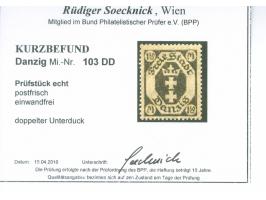 1922, Kleines Staatswappen im Achteck 1,50 M. dunkelgraugrün, doppelter Unterdruck, postfrisch, tadellos, unsigniert, Kurzbef