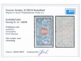 1923, Großes &nbsp;Staatswappen 20000 M. rot/mittelgrünlichblau, Unterdruck vorder- und rückseitig, postfrisch, tadellos, uns