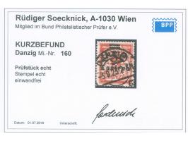 1923, Staatswappen 250 Tsd. auf 200 M. rötlichorange, sauber und zeitgerecht gestempelt “DANZIG -3.9.23”, tadellos, Kurzbefun