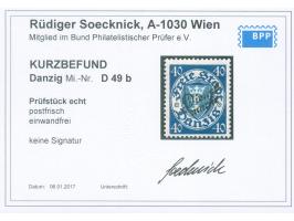 1924, Staatswappen 40 Pfg. schwärzlichviolettultramarin/mittelcyanblau, postfrisch, tadellos, unsigniert, Kurzbefund Soecknic