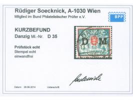 1922, Großes Staatswappen 300 M., sauber und zeitgerecht gestempelt “DANZIG 13.7.23”, tadellos, Kurzbefund Soecknick BPP (201