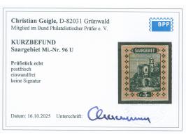 1922, Landschaftsbilder 3 Fr., ungezähnt, postfrisch, tadellos, unsigniert, Kurzbefund Geigle BPP (2025)