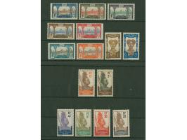 1910, 1 c. to 5 fr. Pictorials with “Congo Francais”, 2 fr. missing. unused, uncommonly fresh overall. Very Fine.
