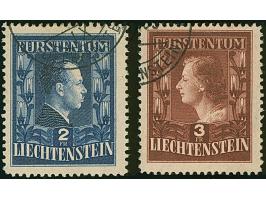 1951, Fürstenpaar kompletter Satz von zwei Werten, gez. 12½:12, sauber gestempelt, tadellos.
