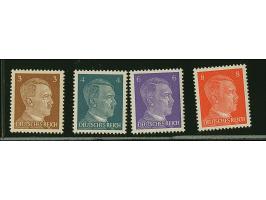 Britische Fälschungen für Deutschland: 1944, Hitler 3-8 Pfg. gezähnt, postfrisch