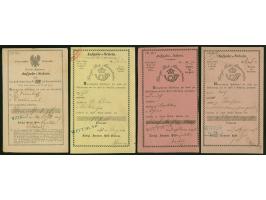 1848/68, Wittmund, 13 Postscheine, dabei 2 preussische, alles versch. Farben bzw. Stempeltypen