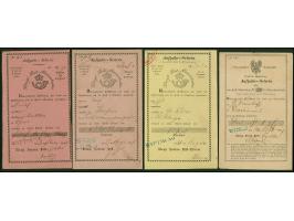 1848/68, Wittmund, 13 Postscheine, dabei 2 preussische, alles versch. Farben bzw. Stempeltypen