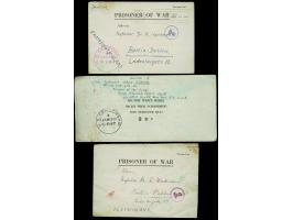 1943/44, Two Prisoner of War letters from a German Officer at the "Trinidad-Colorado" POW Camp, passed by both U.S. and Germa