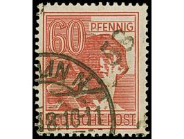 “3/Berlin 58” auf Arbeiter 60 Pfg. braunkarmin, sauber gestempelt, einwandfrei, sign. Busse BPP