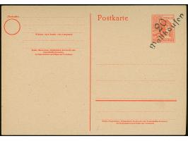 “20/Wallhausen” (Arge 20/162) auf Karte Arbeiter 30 Pfg., ungebraucht und einwandfrei; ein seltener Aufdruck aus Postmuseumbe