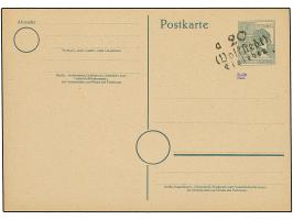 “20/(Volkstedt) Eisleben a” (Arge 20/161) auf Karte Arbeiter 12 Pfg., ungebraucht und tadellos, sign. Hall Flä. und Dr. Modry