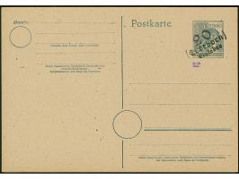 “20/(Erdeborn) Eisleben” (Arge 20/50) auf Karte Arbeiter 12 Pfg., ungebraucht und tadellos, sign. Hall Flä. und Dr. Modry BPP