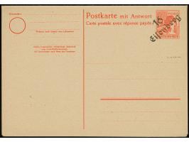 “16/Eisenberg” auf Doppel-Karte Arbeiter 30 Pfg., ungebraucht und einwandfrei, sign. J.v. Heintze sowie Petzold BPP