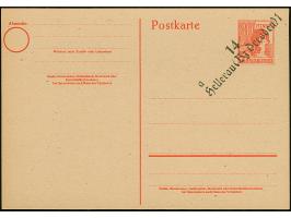 “14/Hellerau (Bz Dresden) 1 a” (Arge 14/37) auf Karte Arbeiter 30 Pfg.; sogen. Neudruck für das Postmuseum, ungebraucht und t