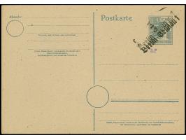 “3/Berlin-Grünau 1 c” (Arge 3/35c), doppelt auf Karte Arbeiter 12 Pfg., ungebraucht und einwandfrei; eine seltene Abart, sign