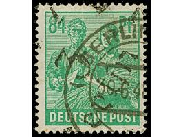 “3/Berlin 7” (Arge 3/4f) auf Arbeiter 84 Pfg., sauber gestempelt und einwandfrei, ein seltener Aufdruck, sign. Ballschmidt BP