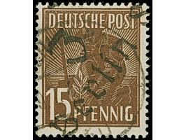 “3/Berlin 8” (Arge 3/5d) auf Arbeiter 15 Pfg., sauber gestempelt und einwandfrei, ein seltener Aufdruck, sign. Busse BPP
