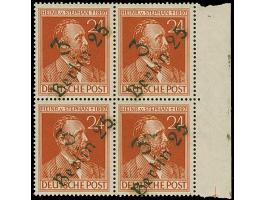 “3/Berlin 25” (Arge 3/10d) auf Stephan 24 Pfg. im Seitenrand-4er-Block, postfrisch und tadellos, sign. Ballschmidt BPP