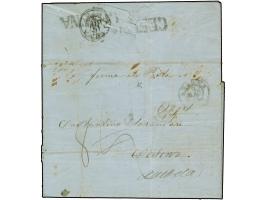 1858, Entire letter from Ancona 9.3.58 to Cesena with arrival mark oneliner on reverse, endorsed ‘Ferma a la Posta’ on top, T