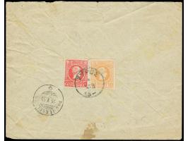 1893/1900, Small Hermes Heads: Two covers and three postcards of Corfou and Athens to Swiss, Austria and Germany, three diffe