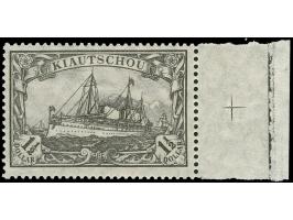 1905, Kriegsdruck 1½ $ schwarzviolettgrau vom rechten Bogenrand, gezähnt 25:17, postfrisch, signiert Bothe und Jäschke-L. BPP