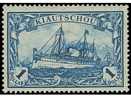1905/19, 1 $, Plattenfehler I, Wertziffer "1" kreuzweise schraffiert, ungebraucht, tadellos