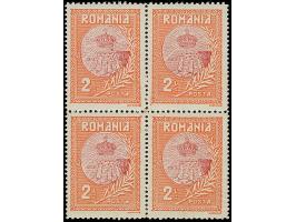 1913, Silistra issue 2 l. brick/lilac, block of four mint never hinged, very fine
