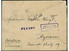 1892, Katastrophenbrief aus Niederländisch indien nach Agram vom Untergang der „Eider" m. violettem Ka.-Stpl. „Gehoben aus de