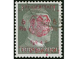 1945, Probedruck Hitler 1 Pfg. mit Probeabstempelung, Attest Zierer BPP (1982)