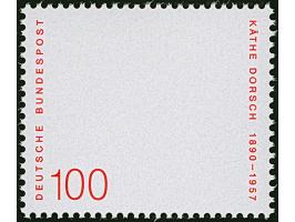 1990, Käthe Dorsch 100 Pfg., Abart 'alle Farben außer rot fehlend', postfrisch, Fotoattest Schlegel BPP (1994)