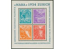 1934, NABA-Block, postfrisch, einwandfrei. Signiert Schaadt mit Kurzbefund