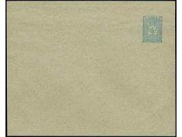 1905, Three postal stationery envelopes, 20 pa. and 1 pia., unused, fine (isfila cat. value 200€) (Isfila AN75, AN77-78)