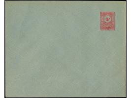 1901, Four postal stationery envelopes, 20 pa. and 1 pia., unused, tiny crease, otherwise fine (isfila cat. value 200€) (Isfi