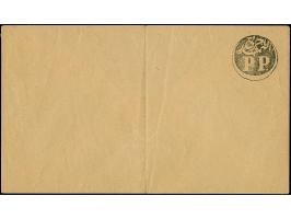 1862, "P.P.ÜCRETI ALINMISTIR" (Postage Paid) black handstamped formular envelope, unused, usual crease and fold, otherwise fi