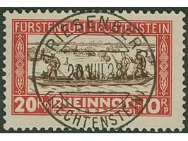 1928, Rheinnot kompletter Satz von vier Werten und sehr sauber gestempelt in guter Zähnung.
