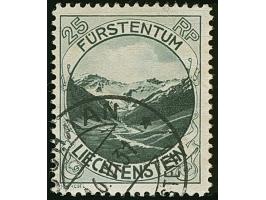 1930, Landschaften 25 Rp grünschwarz, gez. 11½, sauber gestempelt SCHAAN, tadellos. Fotoattest W. Reinhardt (1991)
