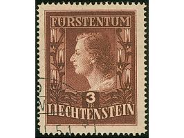 1951, Fürstenpaar kompletter Satz von zwei Werten, gez. 14¾, sauber gestempelt, tadellos. 3 Fr mit Fotoattest Liniger AIEP (1