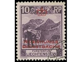 1932, Regierungs / Dienstsache Aufdruckausgabe 10 Rp schwarzviolett in Zähnung 11½ :12½, kleiner Riß oben rechts verklebt, so