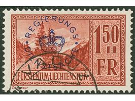 1932, Regierungs / Dienstsache Aufdruckausgabe kompletter Satz von zehn Werten, dabei 25 Rp auch mit rotem Aufdruck, je saube